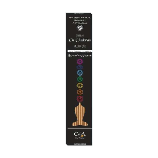 Incenso Vareta os Chakras - Meditação - Lavanda e Alecrim 10 Varetas
