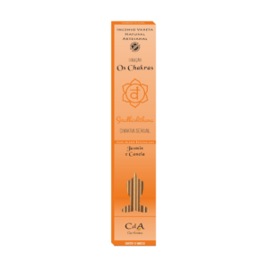 Incenso Vareta os Chakras - Sexual - Jasmin e Canela 10 Varetas