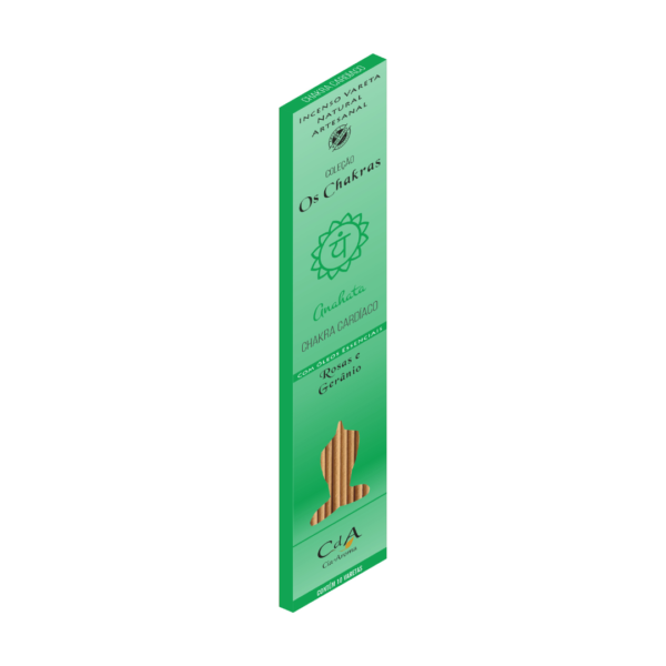 Incenso Vareta os Chakras - Cardíaco - Rosas e Gerânio 10 Varetas - Imagem 2