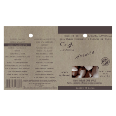 Incenso Cone Refluxo Arruda 10 Cones