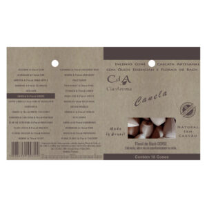 Incenso Cone Refluxo Canela 10 Cones
