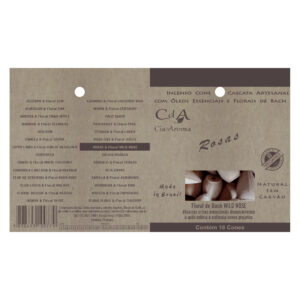 Incenso Cone Refluxo Rosas 10 Cones