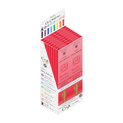 Display Incenso Vareta os Chakras - Básico 16 Cartelas