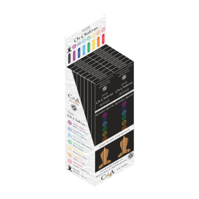 Display Incenso Vareta os Chakras - Meditação 16 Cartelas