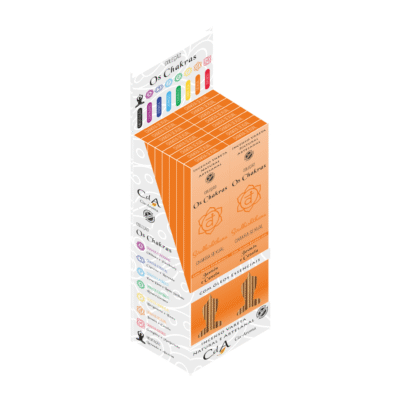 Display Incenso Vareta os Chakras - Sexual 16 Cartelas